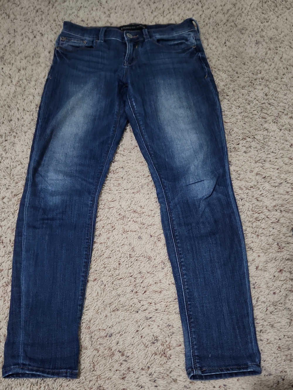 Express Dark Denim Skinny Jeans Size 2 Short